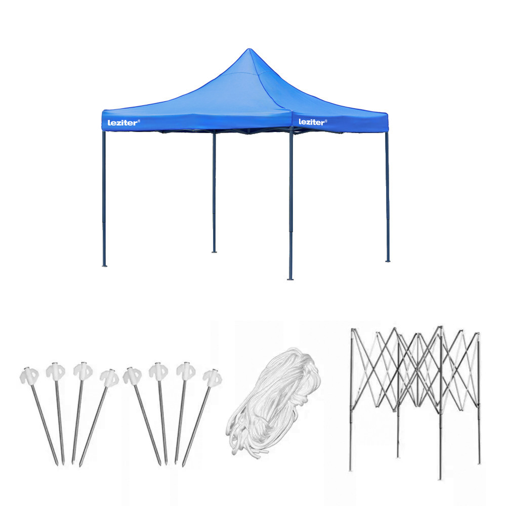 Leziter Składana altana ogrodowa 3x3 m niebieska