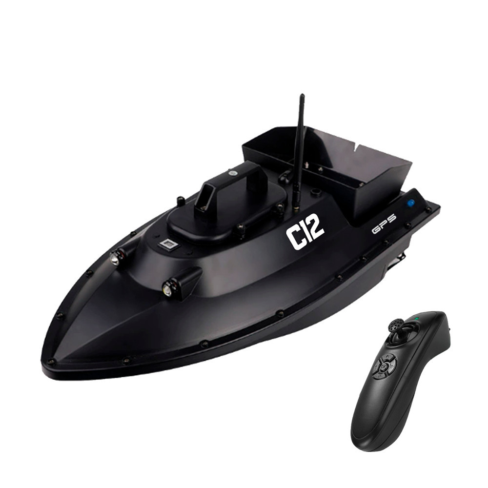 Leziter C12 GPS łódź do karmienia z plecakiem czarny
