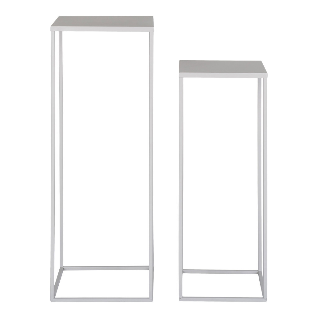 Uchwyt na kwiaty Beja, stalowy, zimnoszary, 2 szt.