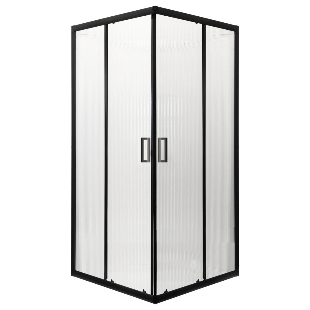 Kerra Soho Square Black 80 Kwadratowa kabina prysznicowa bez brodzika