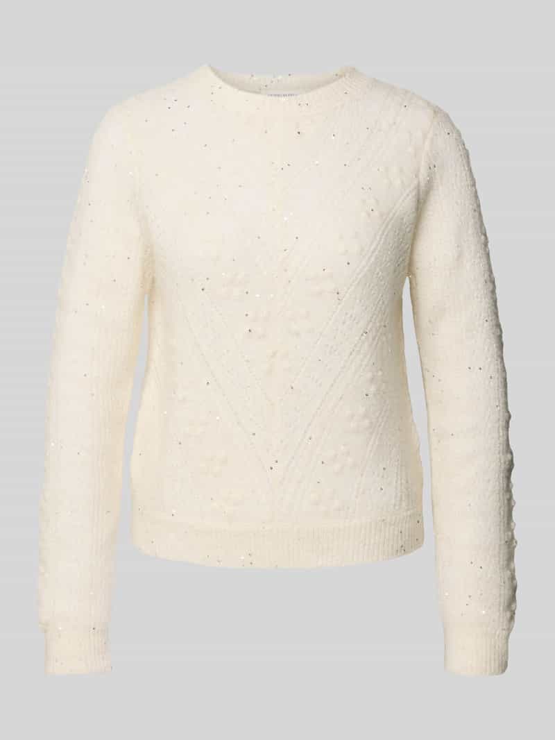 Sweter z dzianiny z cekinami model ‘Rosalia’