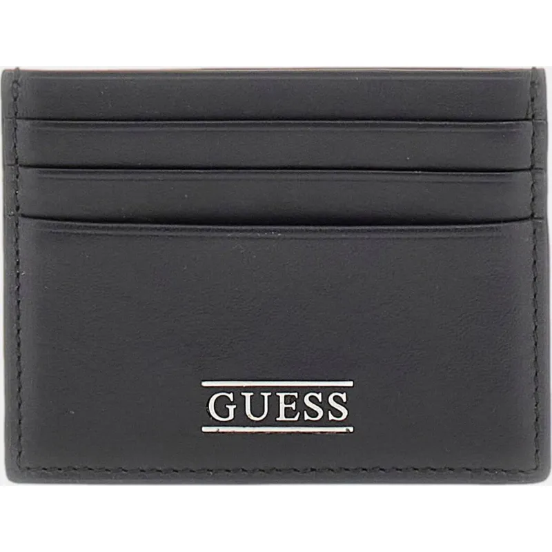 Guess Skórzane etui na karty BOSTON