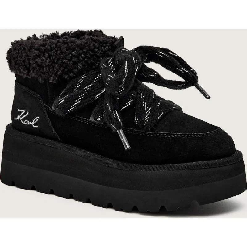 Karl Lagerfeld Śniegowce SKYLAR | zamsz