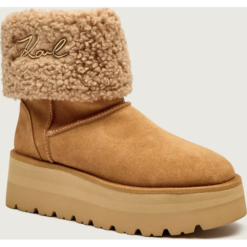 Karl Lagerfeld Śniegowce SKYLAR | shearling | zamsz