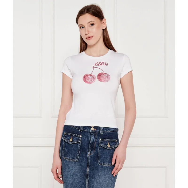 GUESS T-shirt WAVY CHERRY | Slim Fit