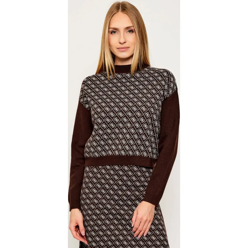 GUESS Półgolf AUBREY | Loose fit | z dodatkiem wełny