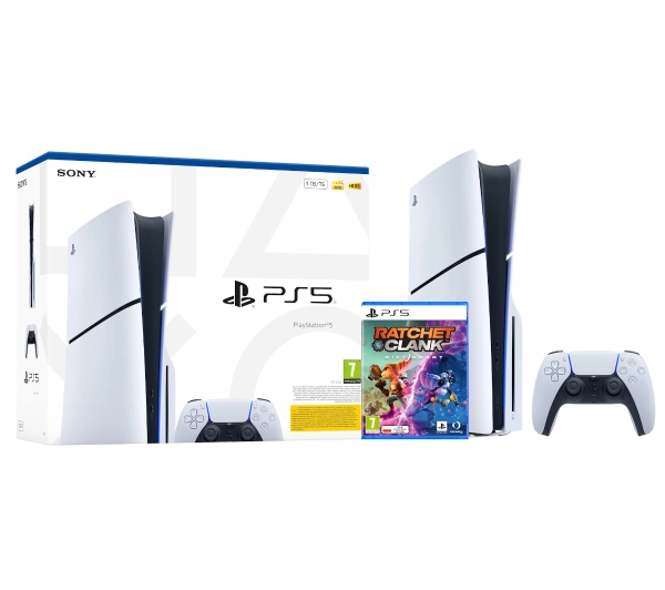 Sony PlayStation 5 Slim E Chassis PS5 1TB z napędem + Ratchet & Clank: Rift Apart