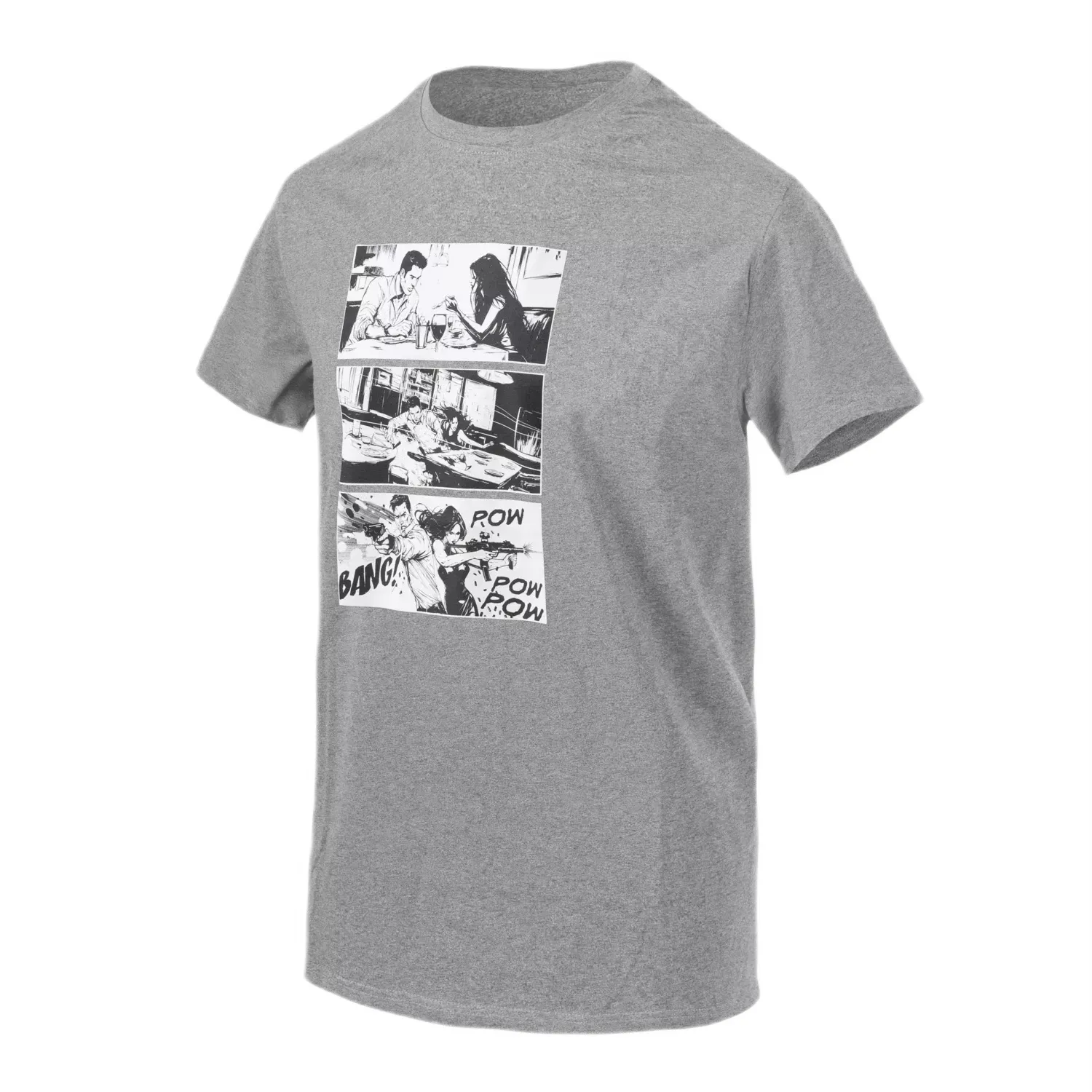 Helikon-Tex T-Shirt (Combat Date) - Mid Grey Melange