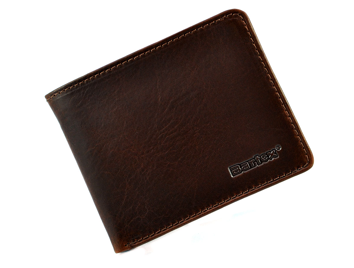 BARTEX 1007M skórzany portfel męski Slim 1007M