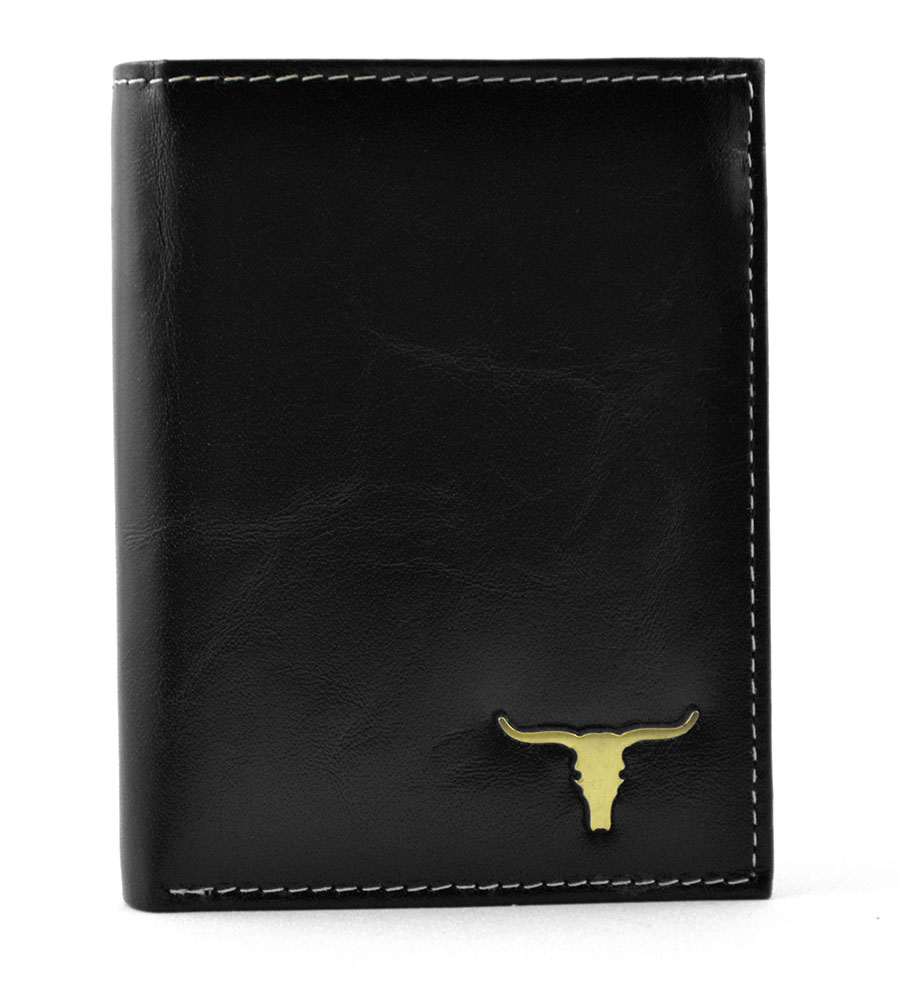 WILD BUFFALO skórzany porfel męski na RM-06-BAW czarny