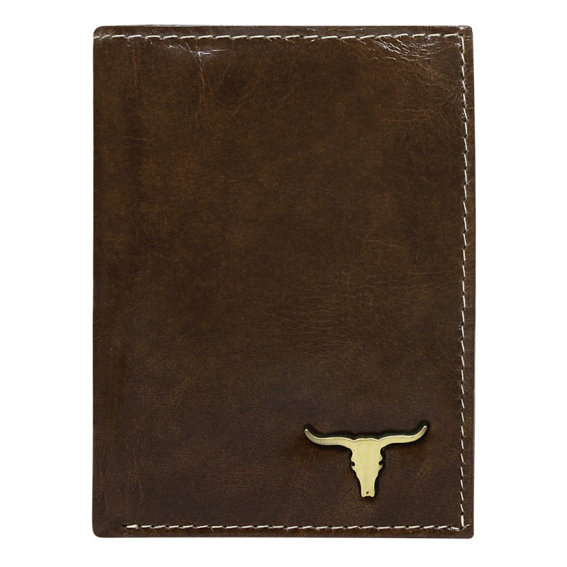 WILD BUFFALO skórzany porfel męski na RM-06-BAW brązowy