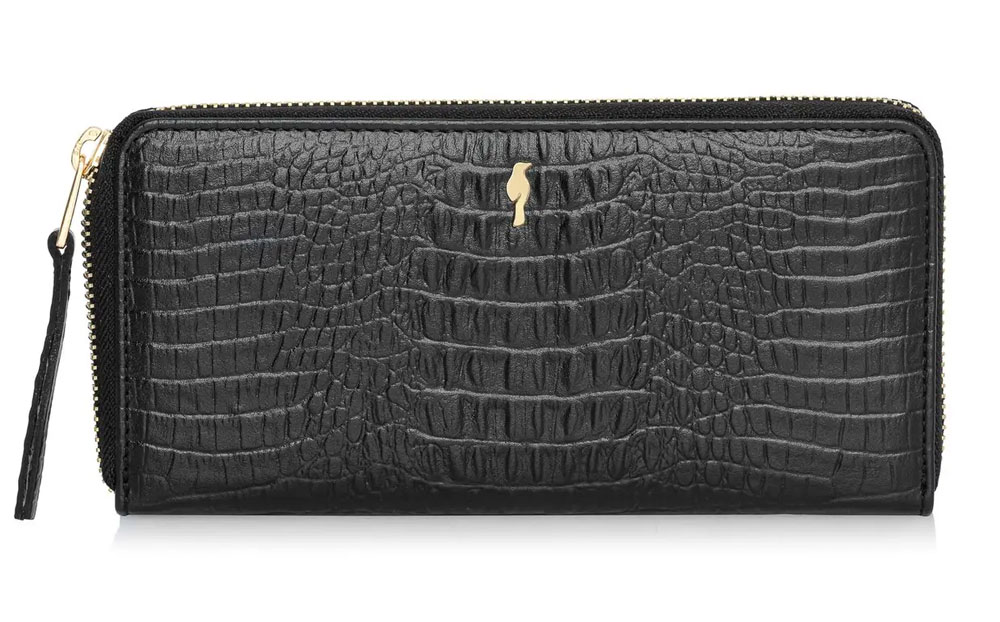 OCHNIK portfel damski skórzany PORES-0908-99 – tłoczenie krokodyl, duży PORES-0908-99(Z24)