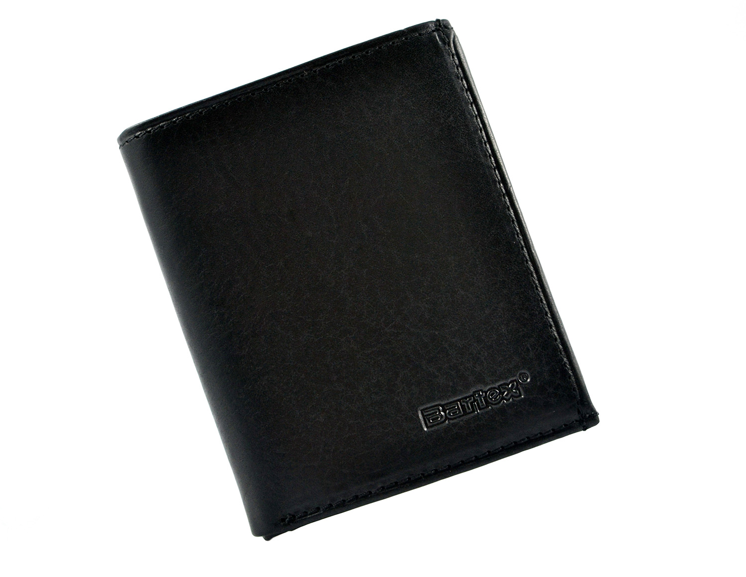 BARTEX 10201M skórzany portfel męski czarny,ochrona rfid Polska marka 10201M