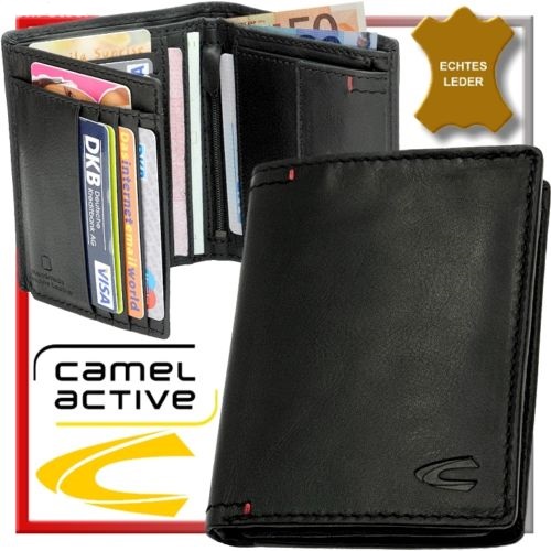 CAMEL ACTIVE 181 704 60 skórzany portfel męski czarny 181 704 60