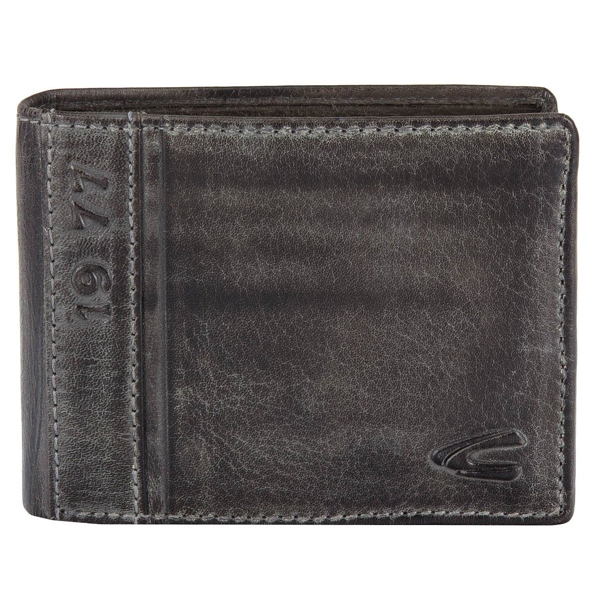 Camel Active Melbourne 247-702-60 – skórzany portfel męski czarny/szary 247 702 60