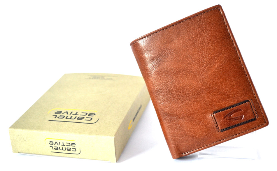 CAMEL ACTIVE skórzany portfel męski brązowy 250 705 22 250 705 22