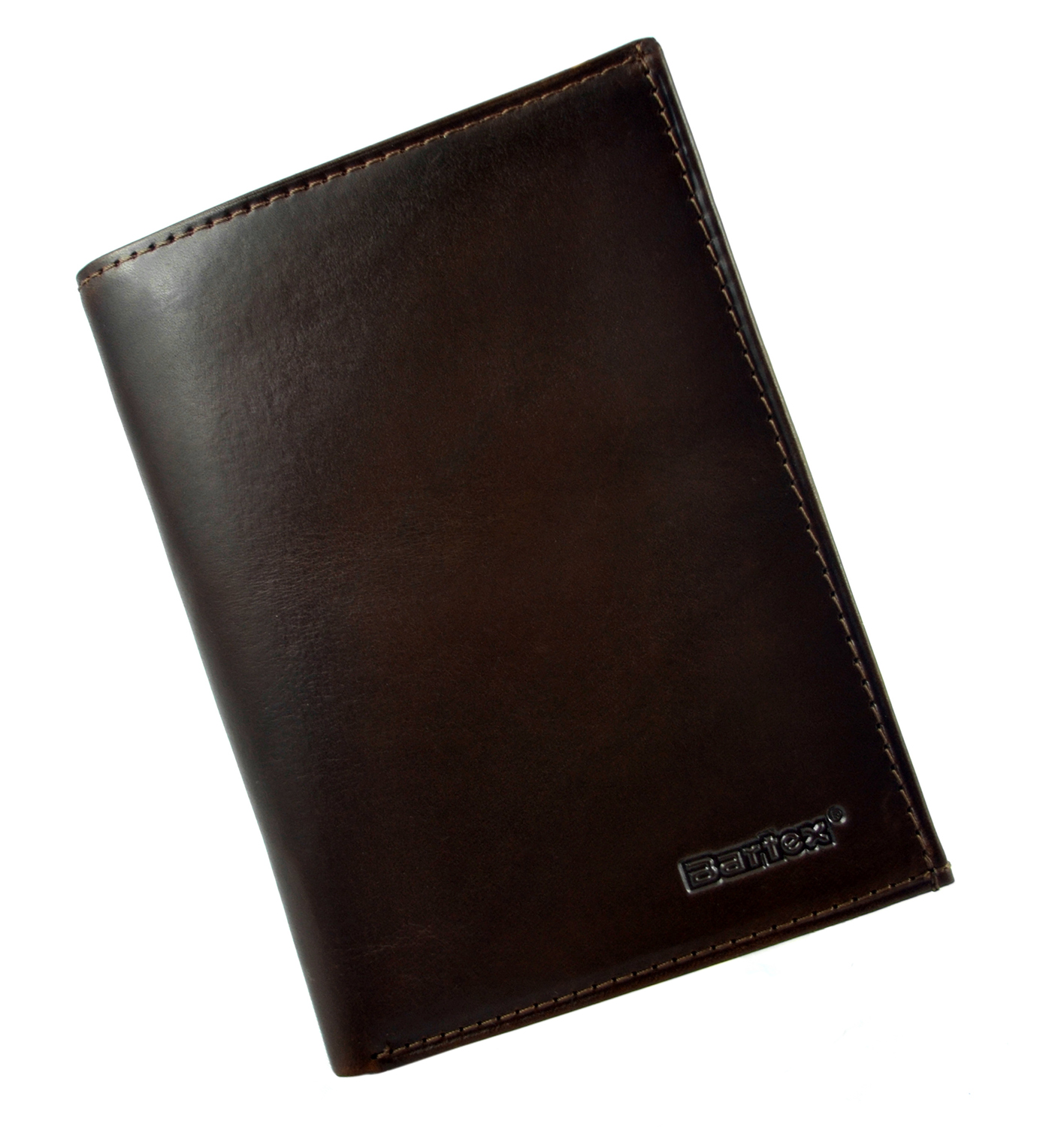 BARTEX 1019M-ID skórzany portfel męski brąz RFID Travel 1019M