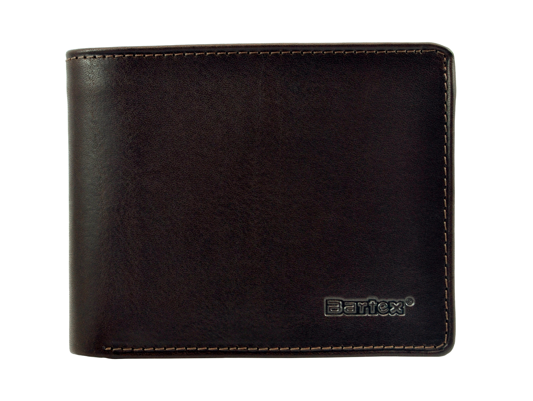 BARTEX 1096M-ID skórzany portfel męski brąz RFID Travel 1096M-ID