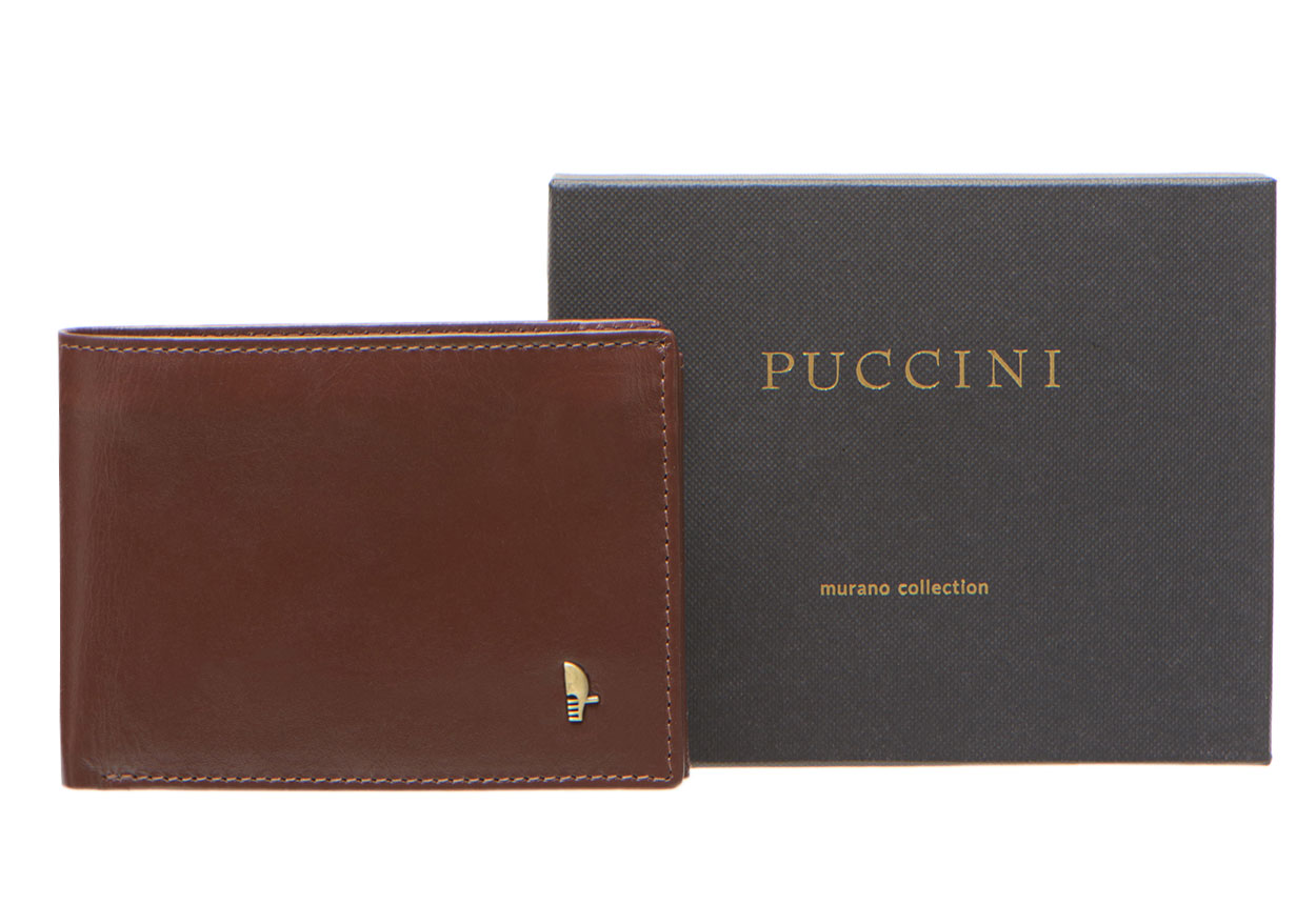 PUCCINI skórzany portfel męski MU20438 2 MU20438-2D
