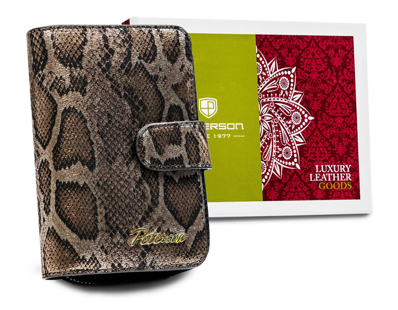 PETERSON skórzany portfel damski BS-602 RFID BS-602