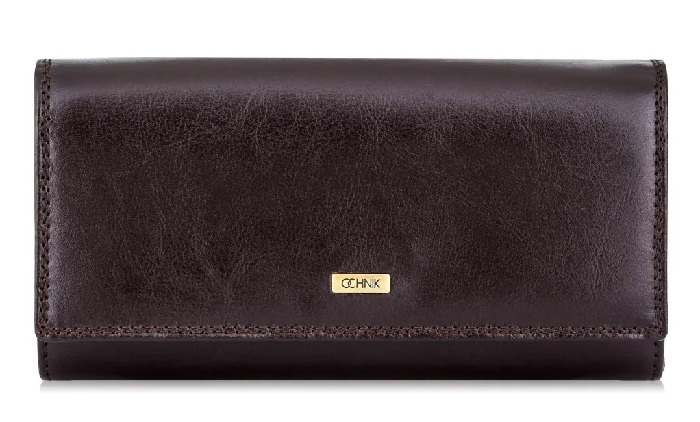 OCHNIK SL-125-89 brązowy skórzany portfel damski SL-125-89