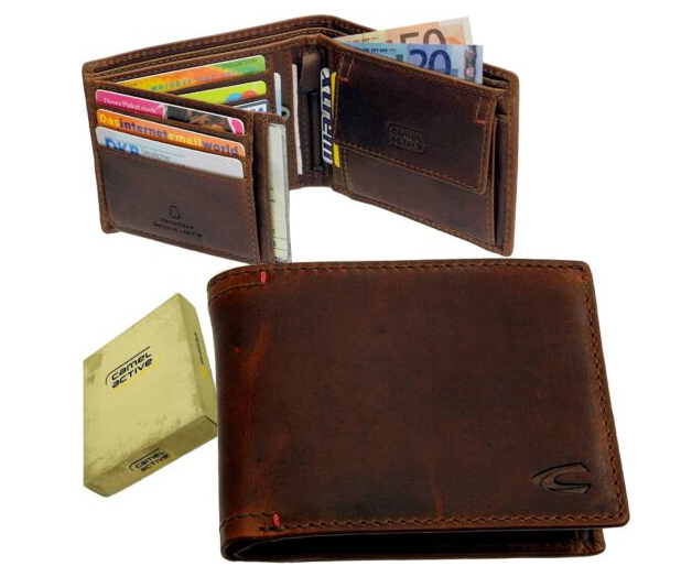 CAMEL ACTIVE 181 703 29 skórzany portfel męski brązowy klasyczny 181 703 29