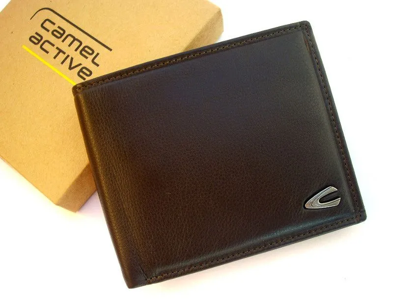 CAMEL ACTIVE B34-706-20 – skórzany portfel męski klasy premium, brązowy, RFID B34 706 20