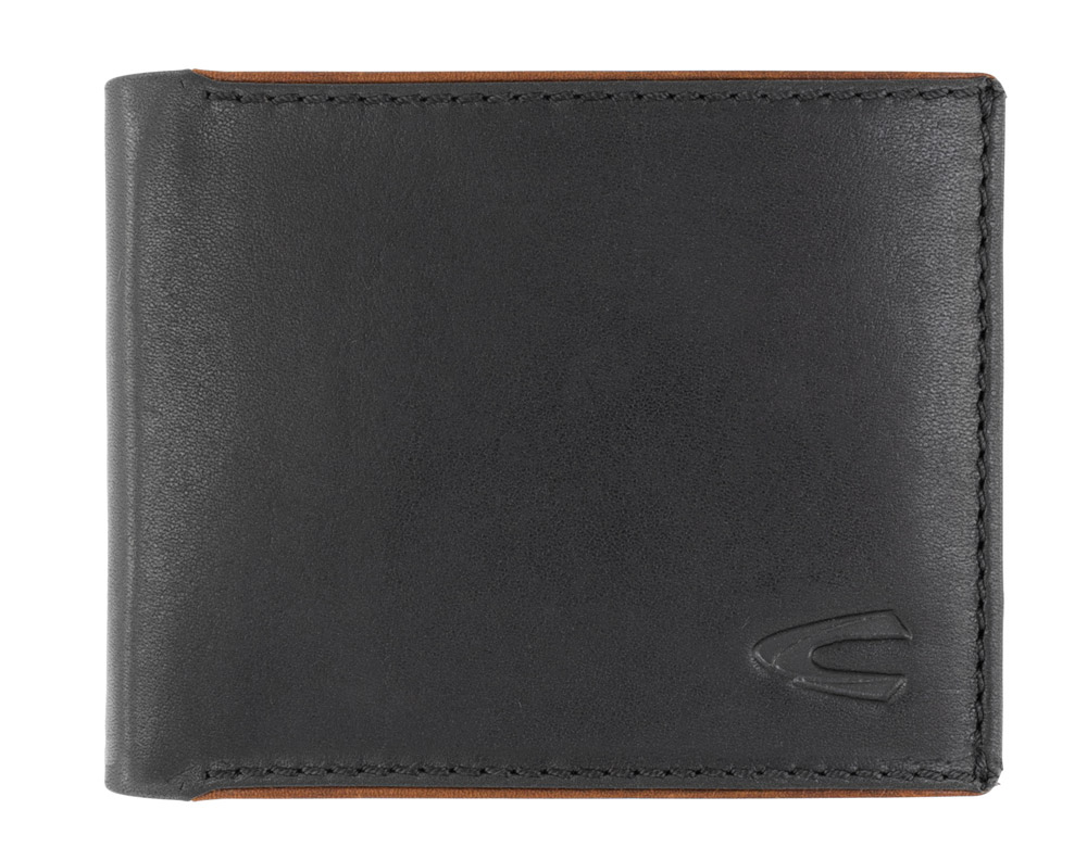 CAMEL ACTIVE 365 703 60 skórzany portfel męski czarny mały 365 703 60