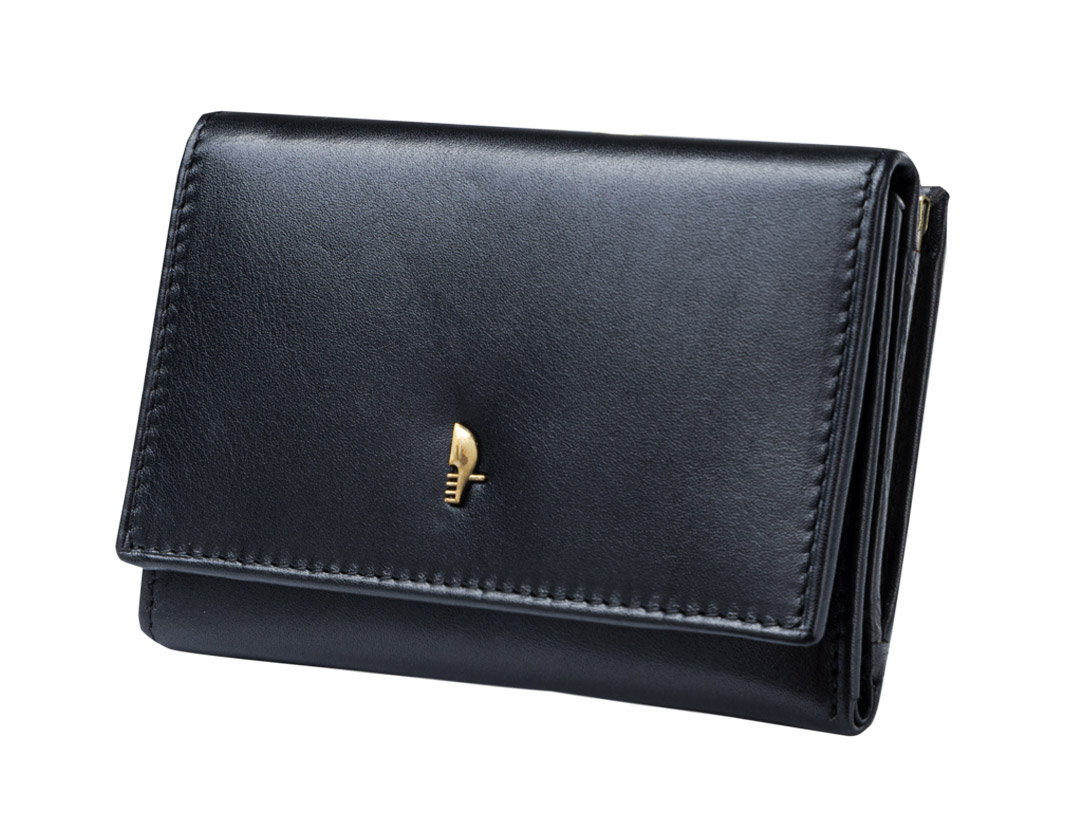 PUCCINI skórzany portfel damski MU1950 1 czarny RFID MU1950 1