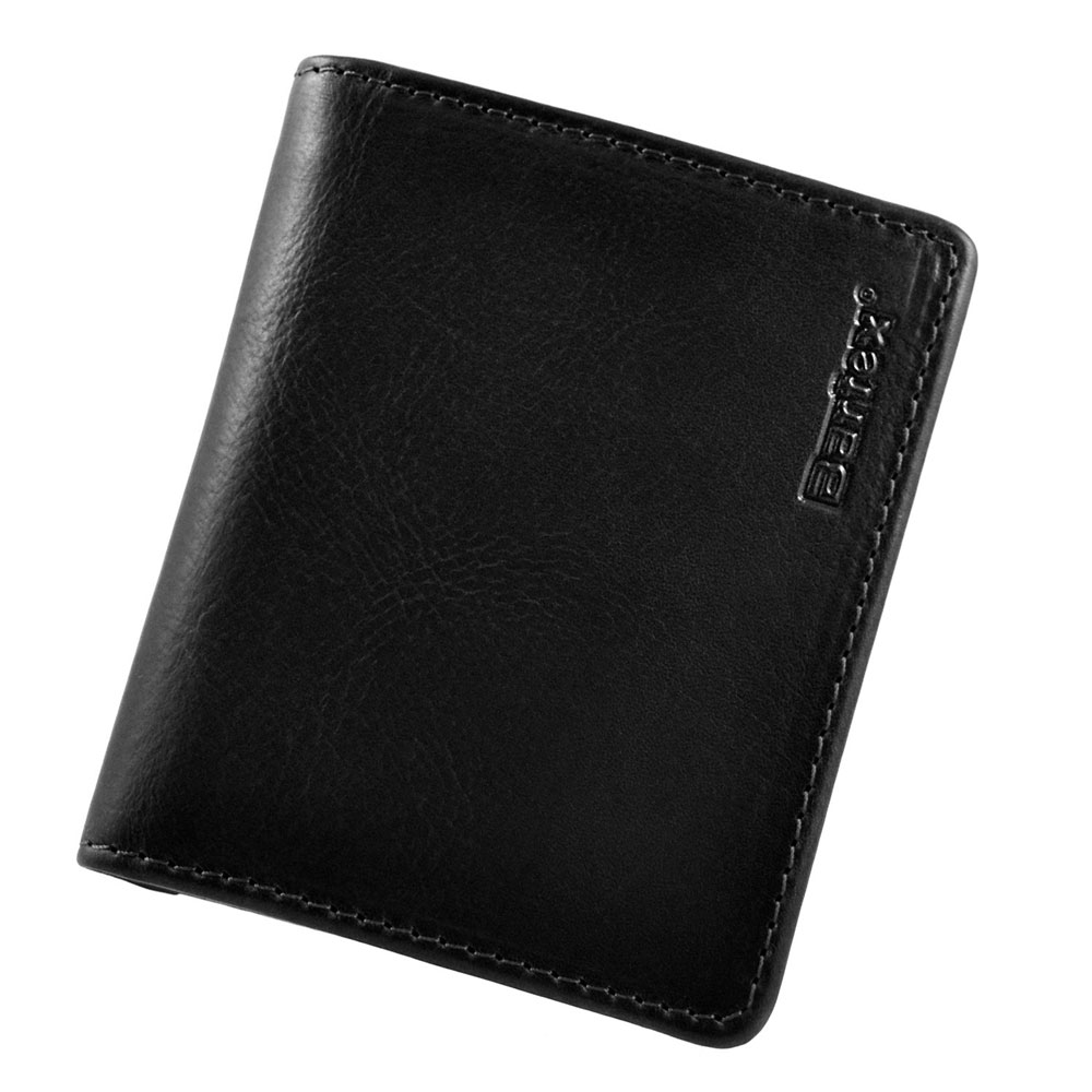 BARTEX 10098D skórzany portfel unisex RFID czarny 10098D