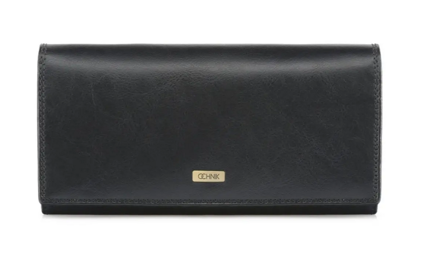 OCHNIK SL-187-99 – czarny skórzany portfel damski SL 187