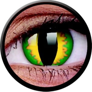 Maxvue Vision Crazy Lens - Green Dragon, 2 szt. moc 0.0 zerówki