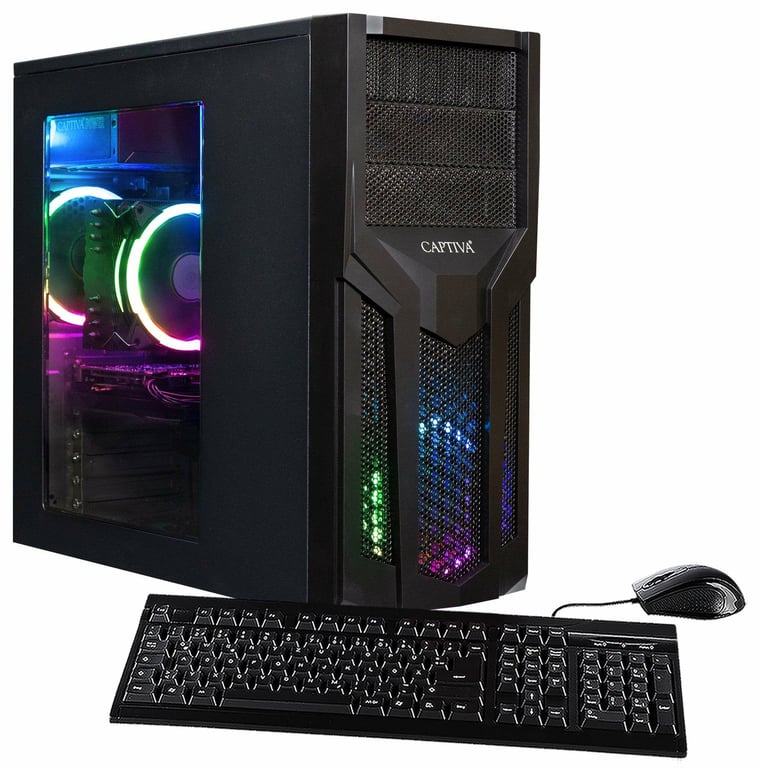 CAPTIVA Power Starter R80-018 TFT Bundle AMD Ryzen™ 7 5700G 16 GB DDR4-SDRAM 1 TB SSD PC Czarny