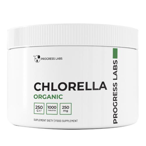 Progress Labs Chlorella Organic 250 mg, 1000 tabl.
