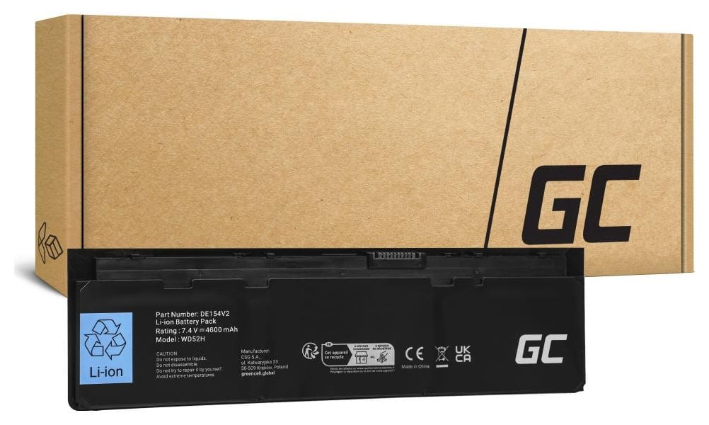Green Cell WD52H VFV59 KWFFN HJ8KP do Dell Latitude E7240 E7250