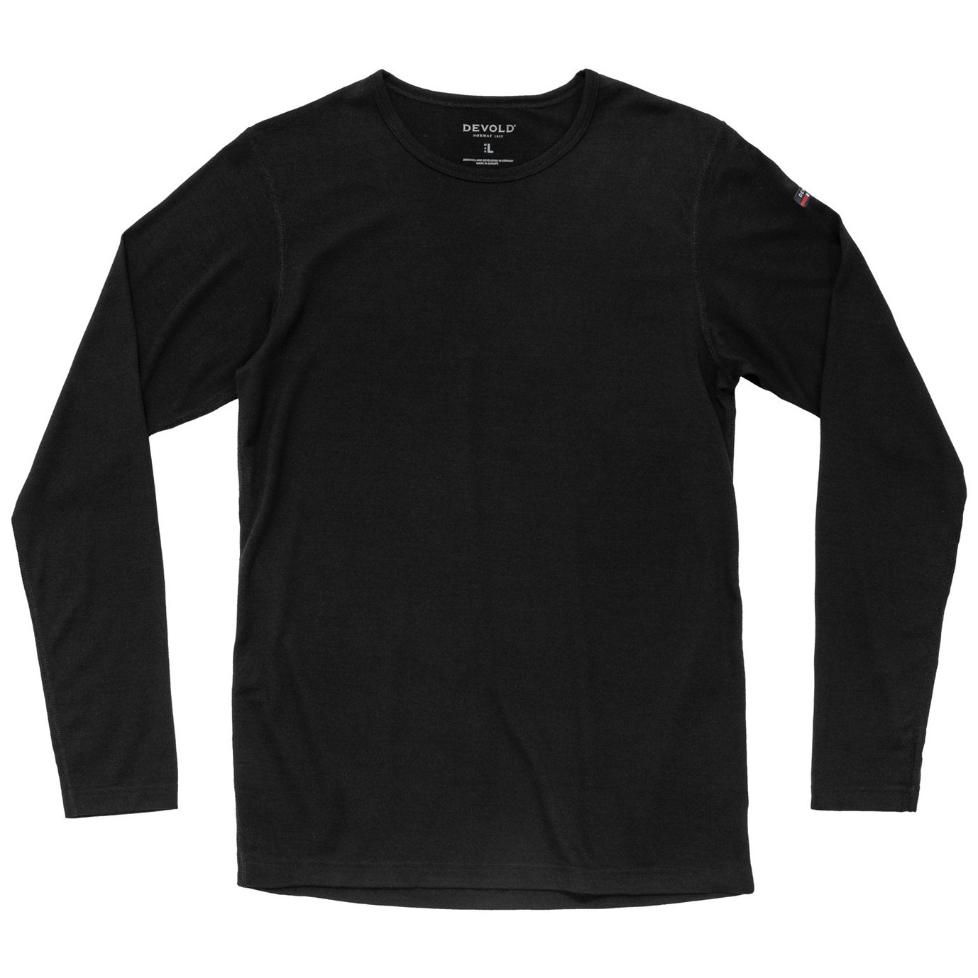Koszulka męska Devold Breeze Man Shirt long sleeve Rozmiar: M / Kolor: czarny