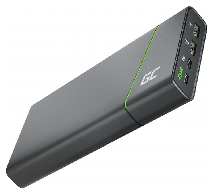 Green Cell GC PowerPlay Ultra 26800mAh 128W 4-portowy do laptopa, MacBook, iPad, iPhone, Nintendo Switch i innych