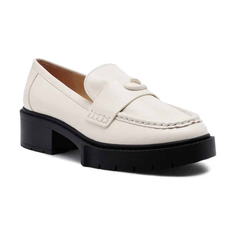 Coach Skórzane loafersy LEAH