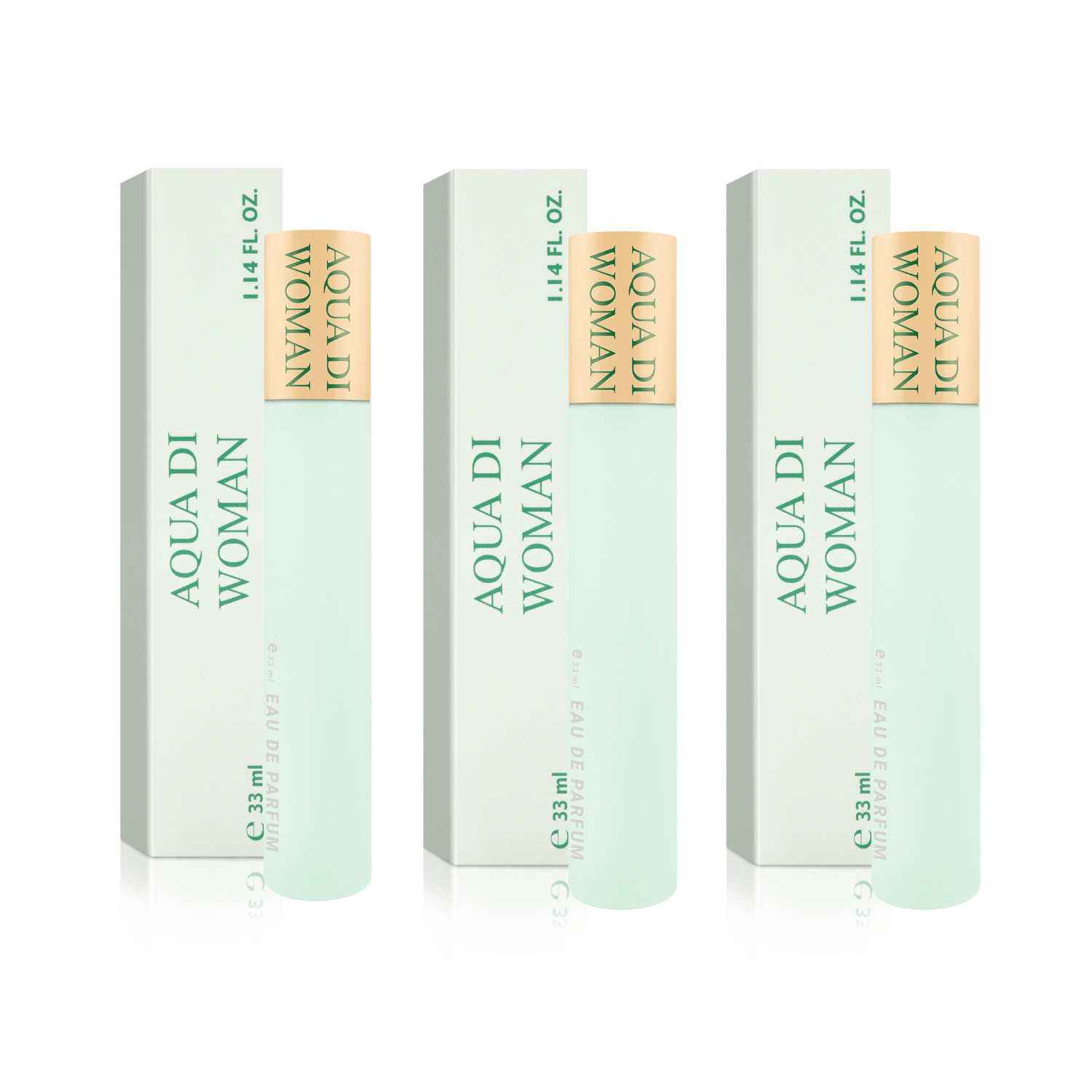 TEMU Perfumy damskie Zestaw 3x Aqua Di Women - Zestaw Perfumek idealnych do torebki - Długotrwały zapach i Niezwykła kompozycja