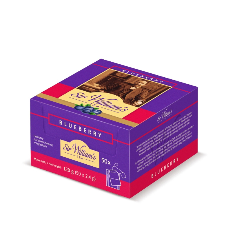 Owocowa herbata Sir Williams Tea Blueberry 50x2,4g