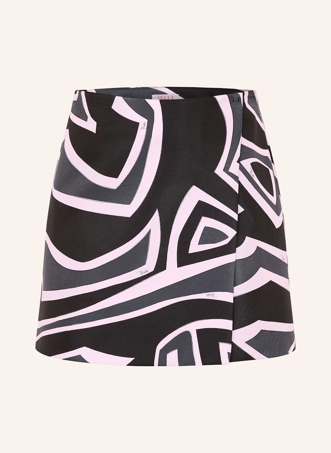 Pucci Spódnica Kopertowa Z Jedwabiu schwarz