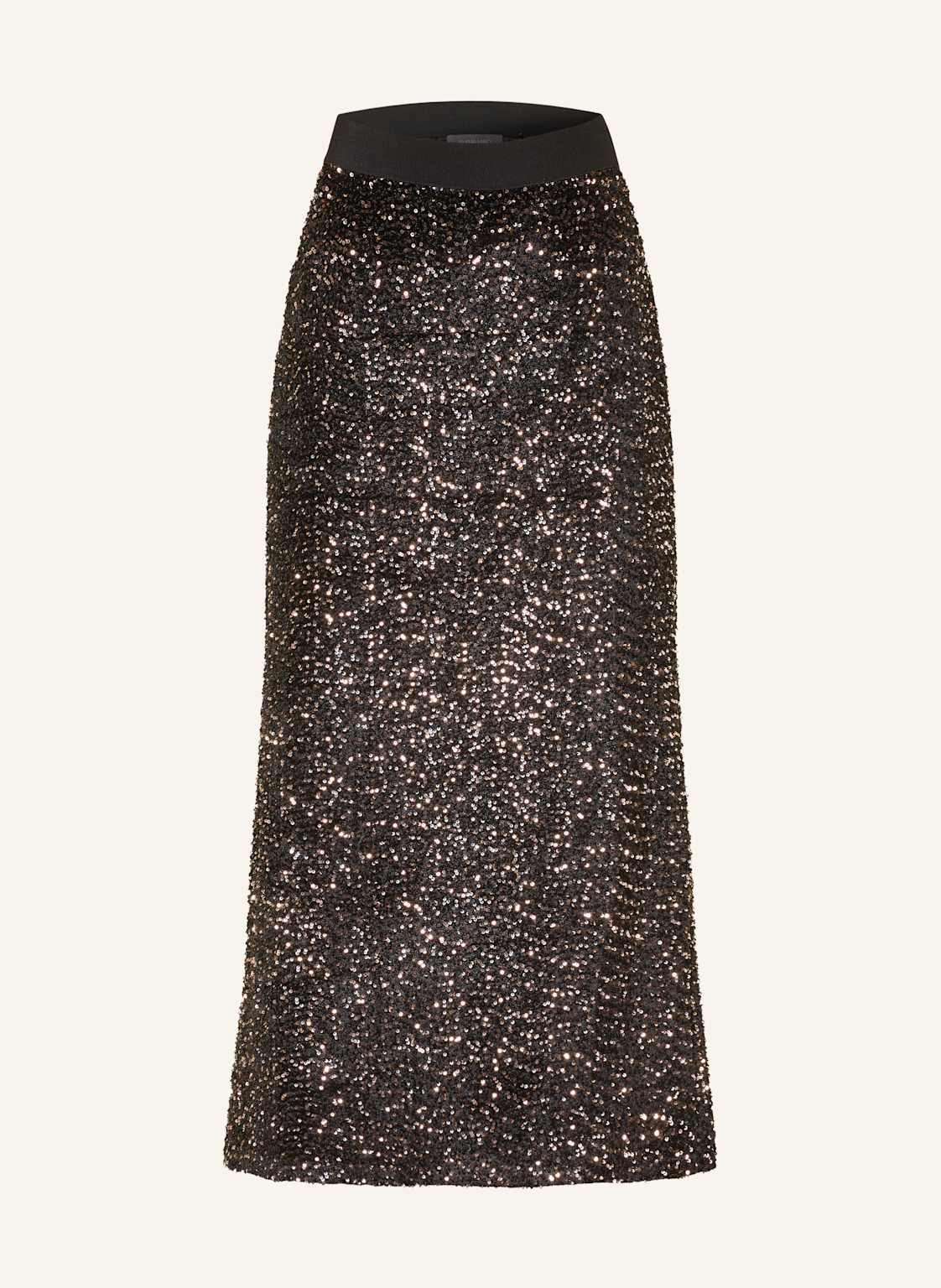 Elena Miro Spódnica Z Cekinami braun