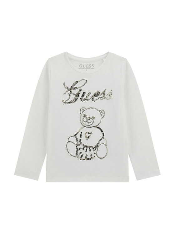 Guess Bluzka K5BI03 J1314 Biały Regular Fit