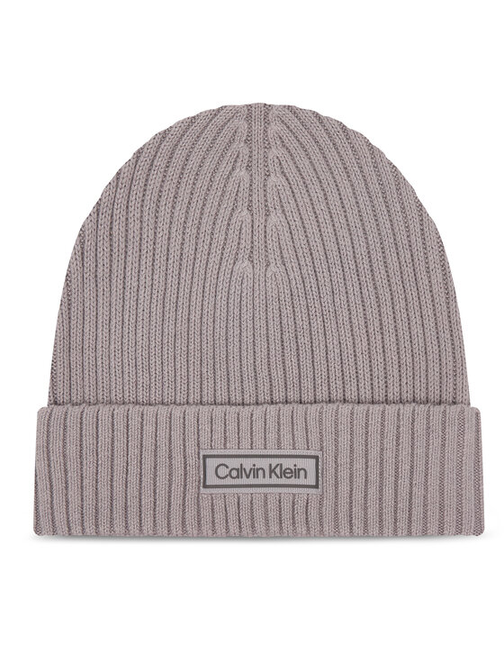 Calvin Klein Czapka Patch Chunky LV04D8053G Szary