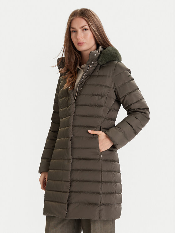 Geox Płaszcz zimowy Bettanie W5626H T3122 F3236 Zielony Regular Fit