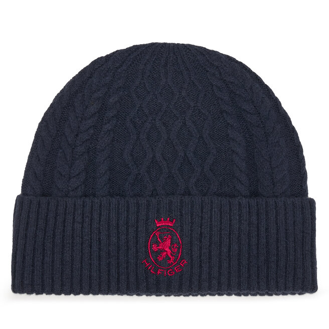 Czapka Tommy Hilfiger Crest AM0AM13828 Granatowy