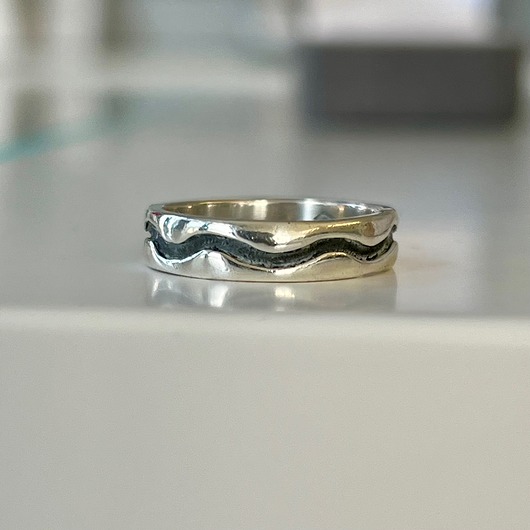 Obrączka - pierścionek srebrny 925