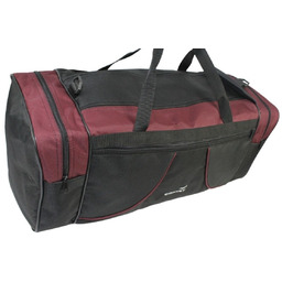 Torba Podróżna Średnia CONVEY (PL) CZARNO-BORDOWA 62 x 24 x 24 [cm]