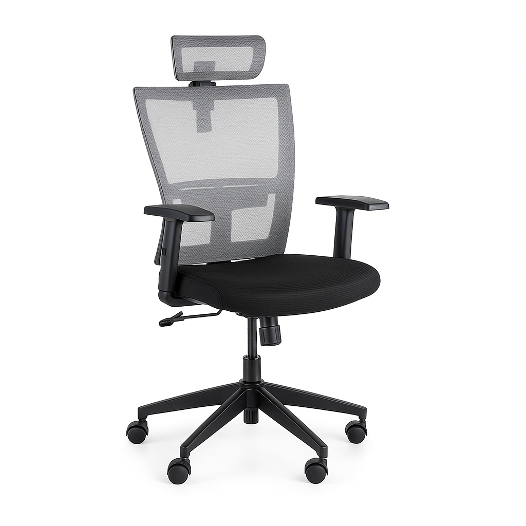 B2B Partner Krzesło biurowe AM, czarny/szary