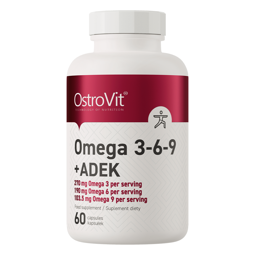 OstroVit Omega 3-6-9 + ADEK, 60 kapsułek
